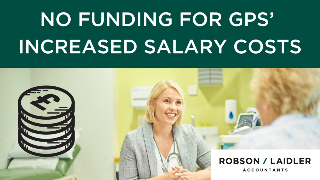 No funding for GPs’ increased salary costs